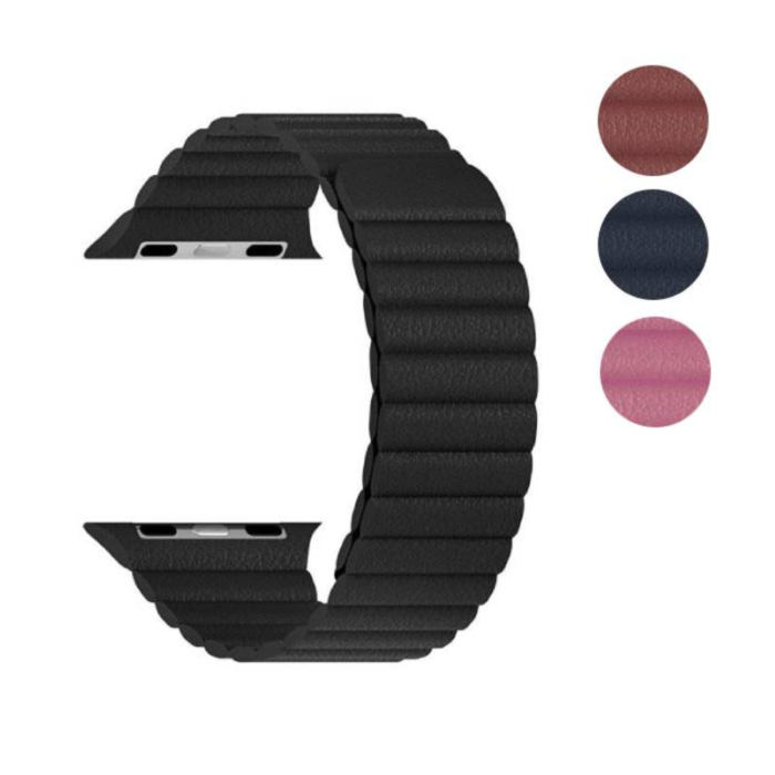 Leather Link Magnetic Strap for Apple Watch