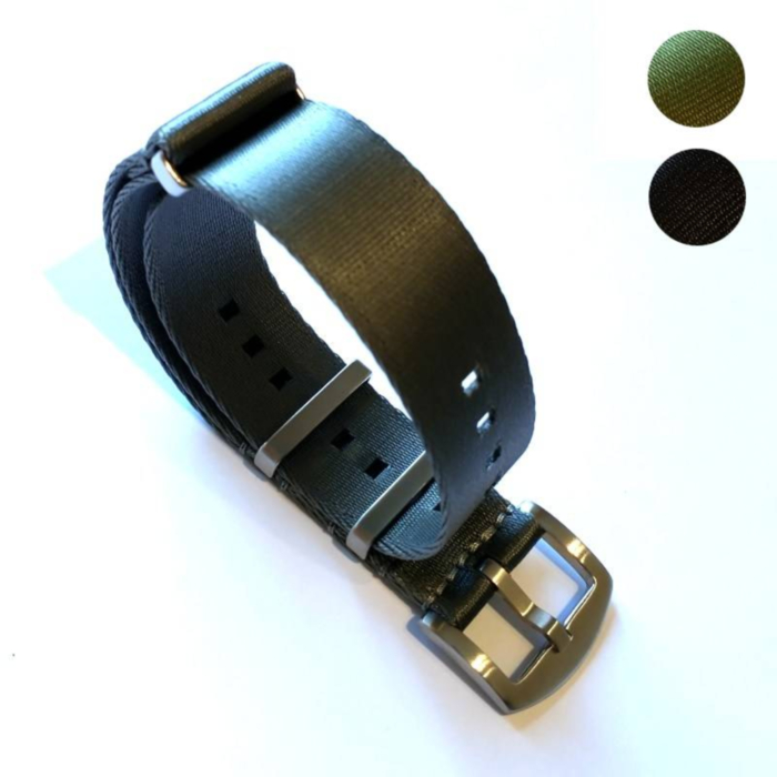 Premium NATO Watch Strap (Seatbelt One Colour)
