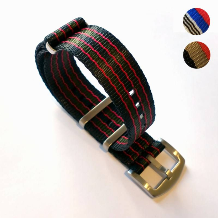 Premium NATO Watch Strap (Seatbelt Multi Colour)